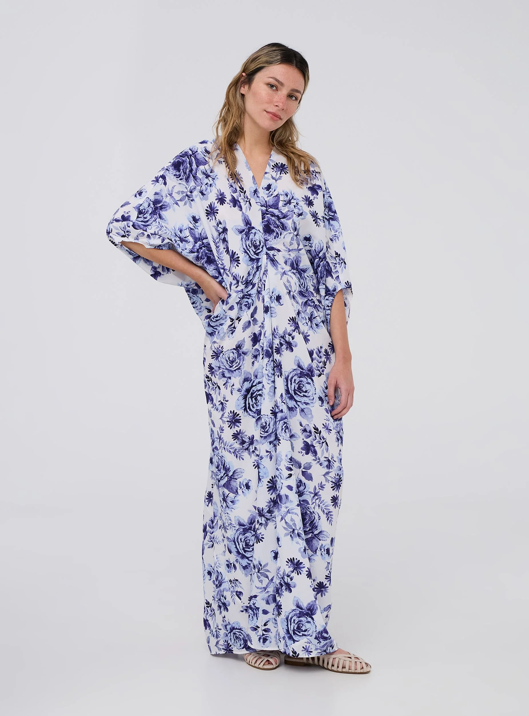 Vestito lungo fantasia floreale - Image 2
