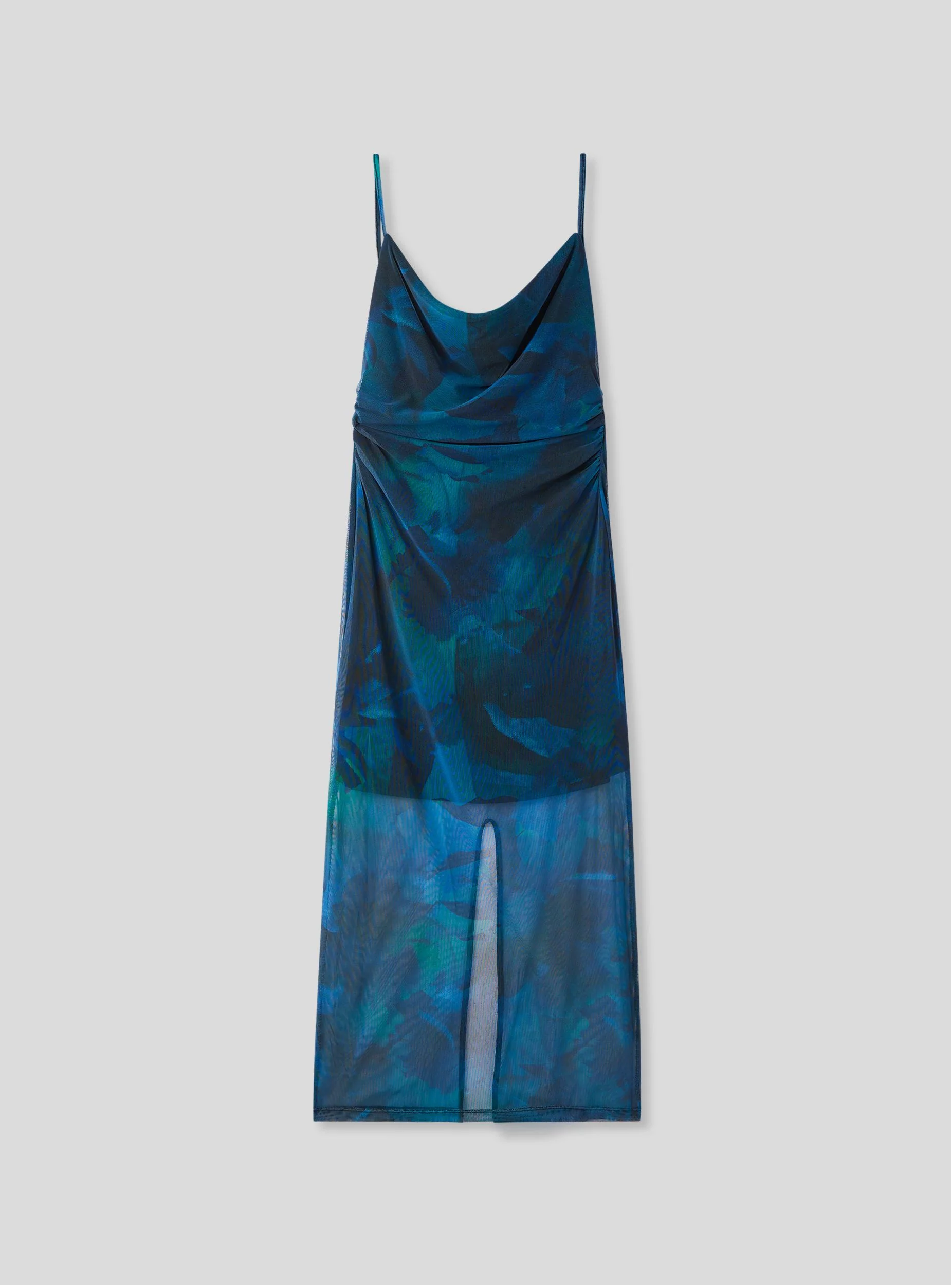 Vestito lungo fantasia sfumata - Image 6