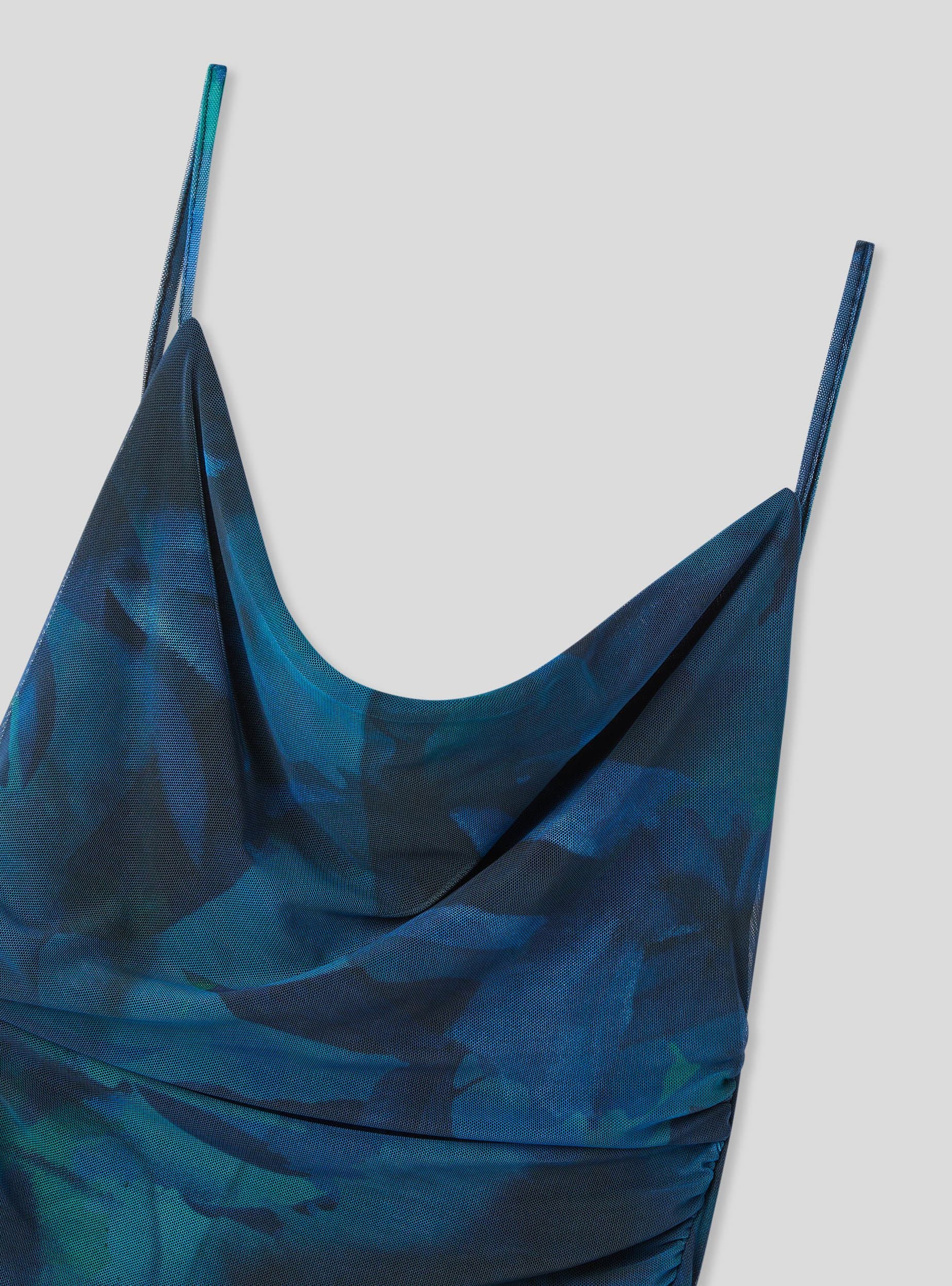 Vestito lungo fantasia sfumata - Image 8
