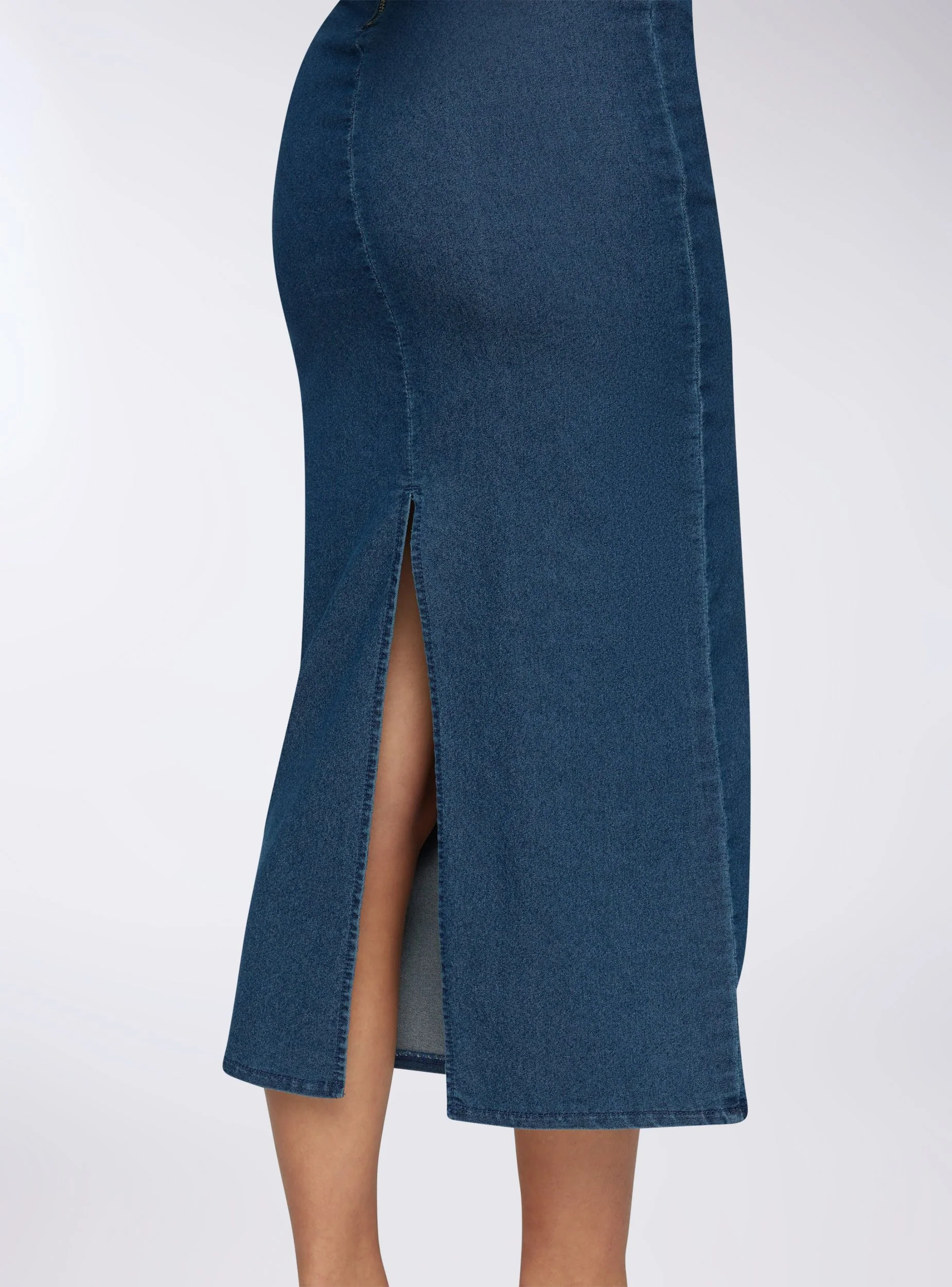 Vestito lungo in denim - Image 2