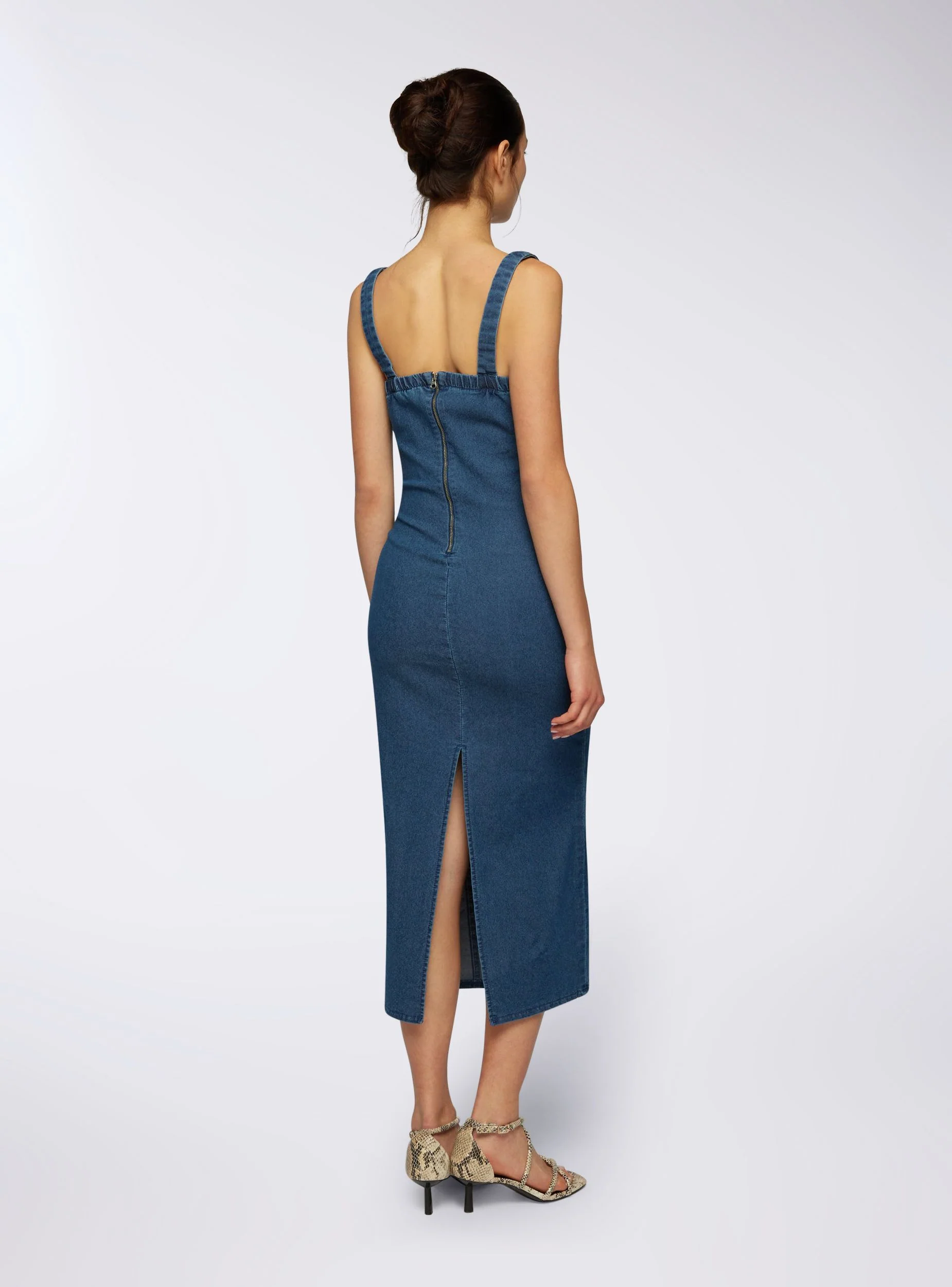 Vestito lungo in denim - Image 3
