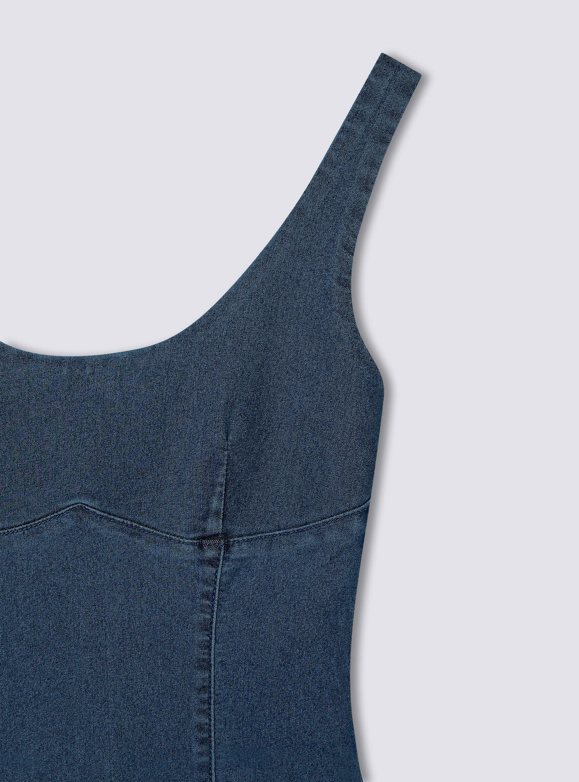 Vestito lungo in denim - Image 6