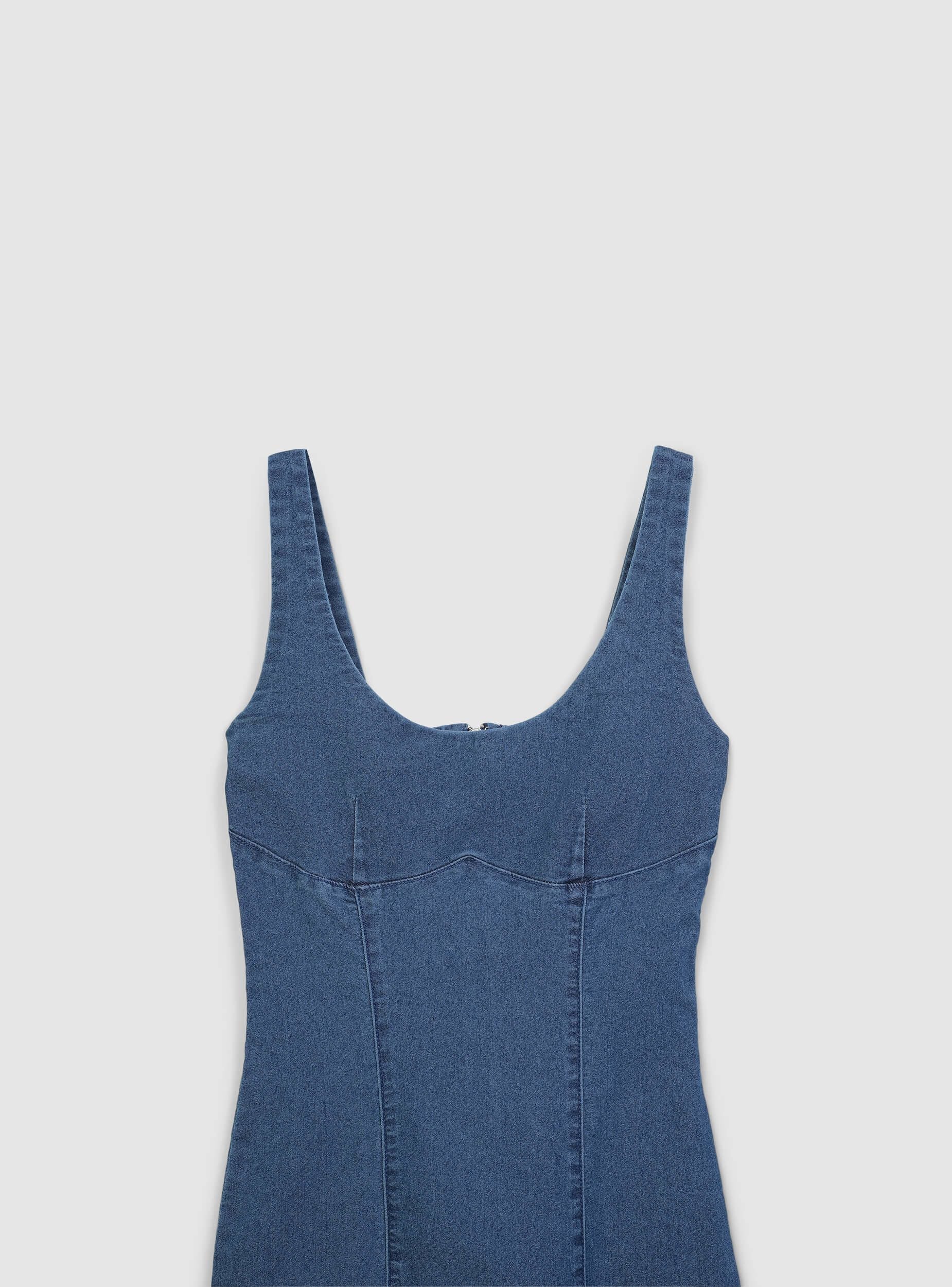 Vestito lungo in denim - Image 7