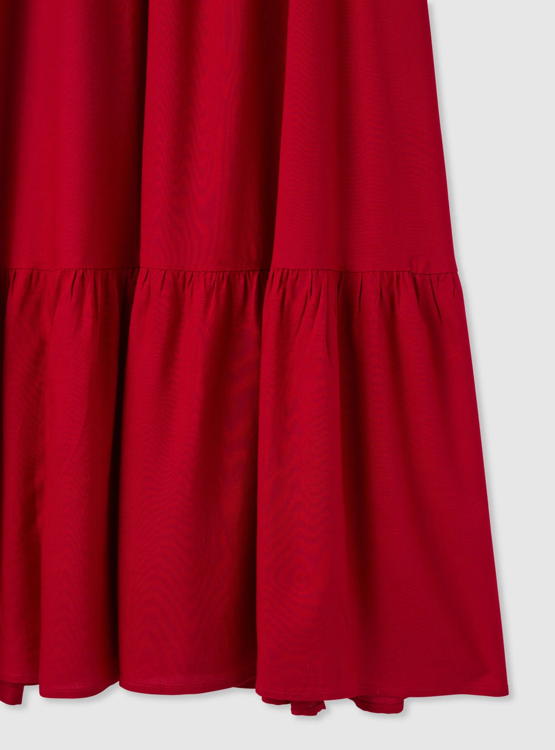 Vestito lungo incrociato con fusciacca - Image 6