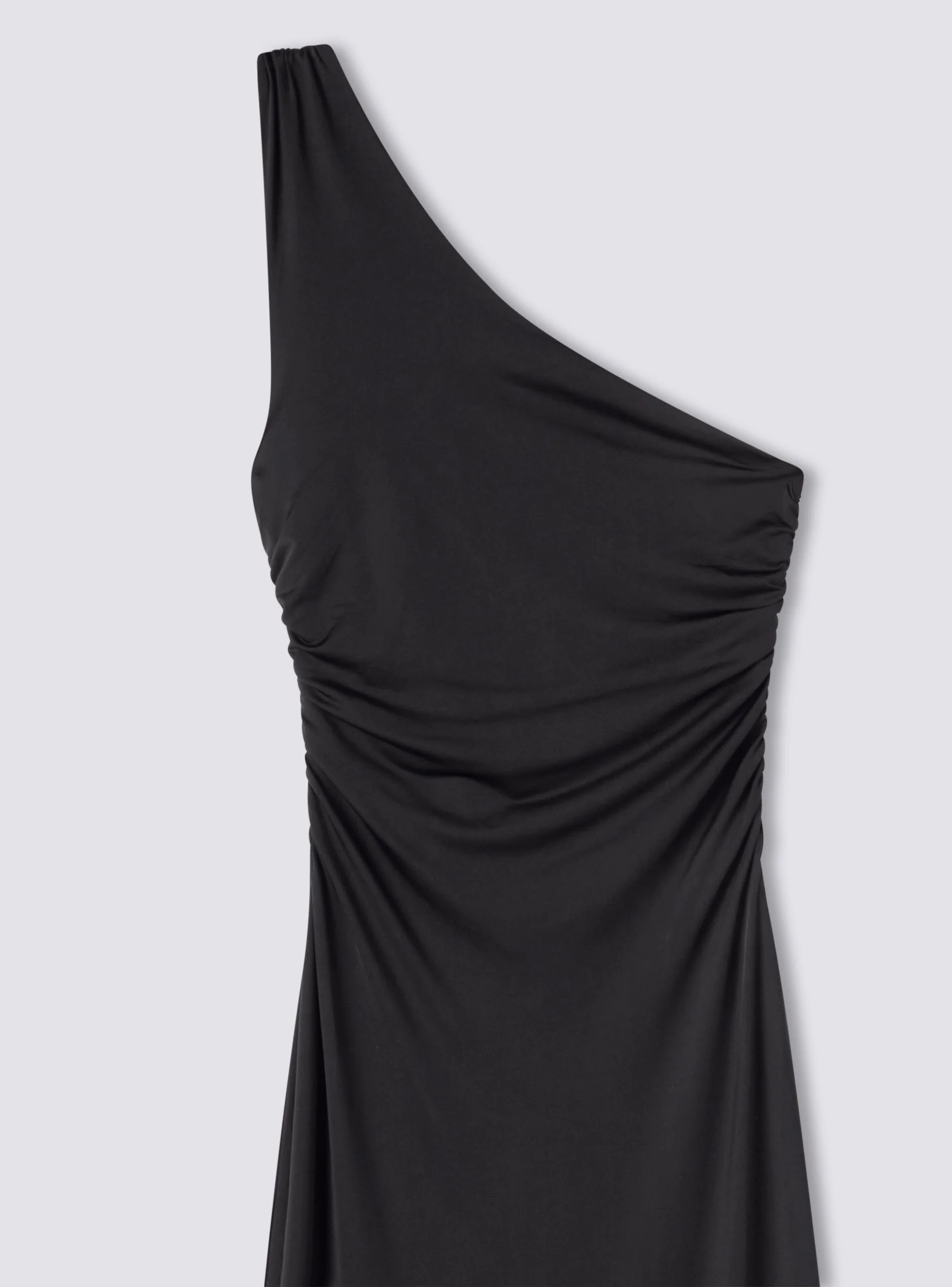Vestito lungo monospalla arricciato - Image 6
