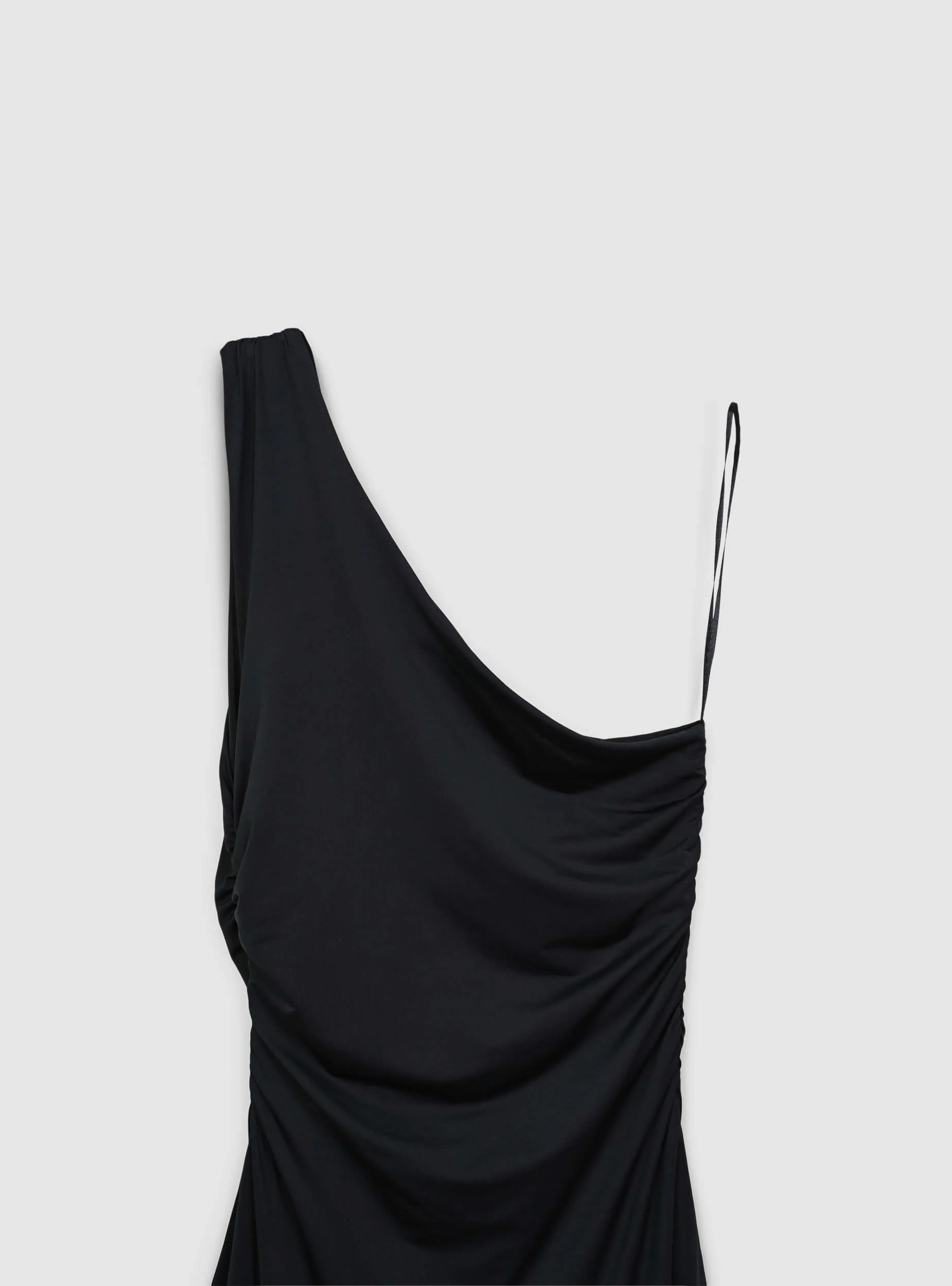Vestito lungo monospalla arricciato - Image 7