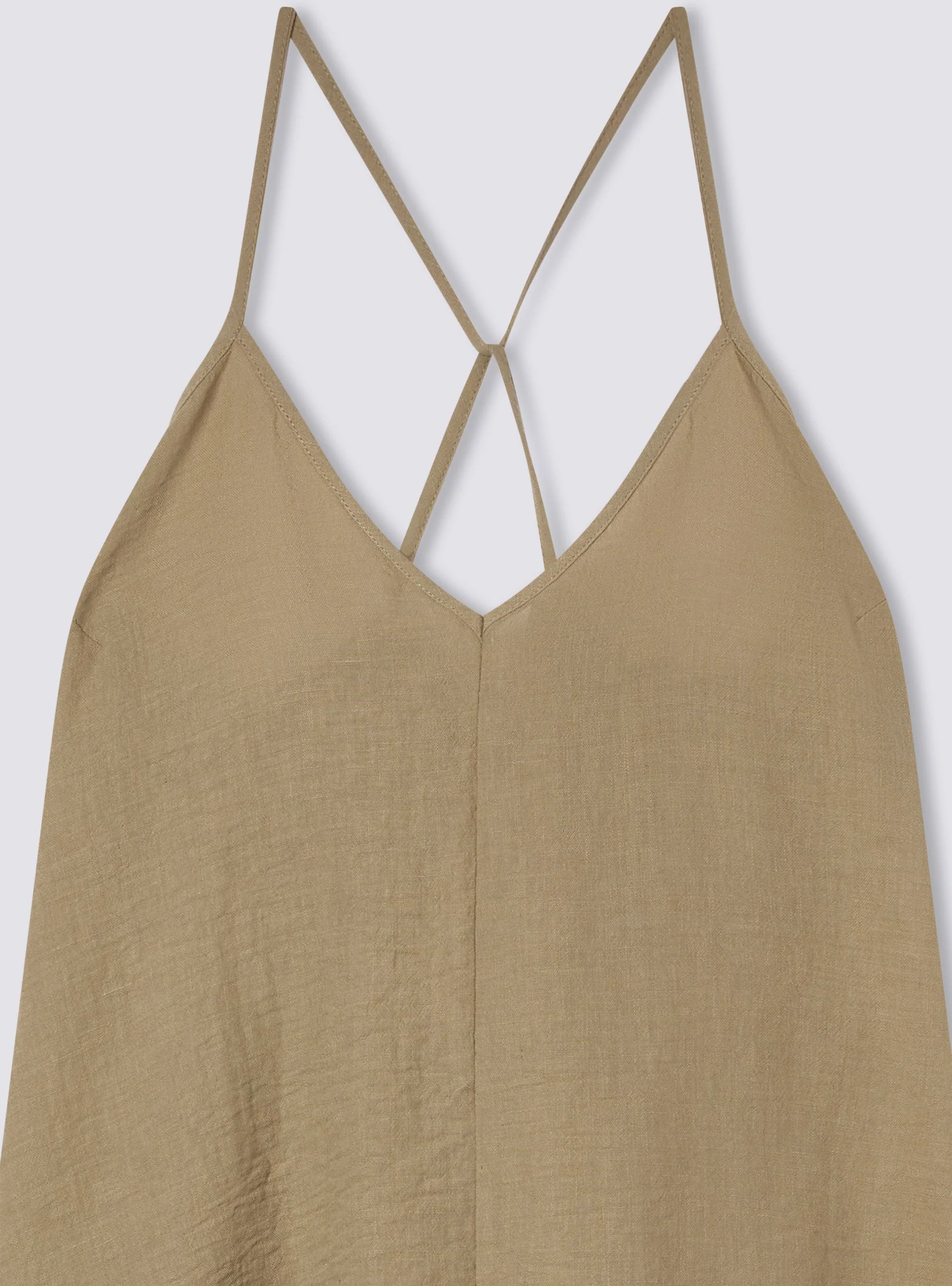 Vestito lungo scollo a v e spalline incrociate sul retro - Image 6