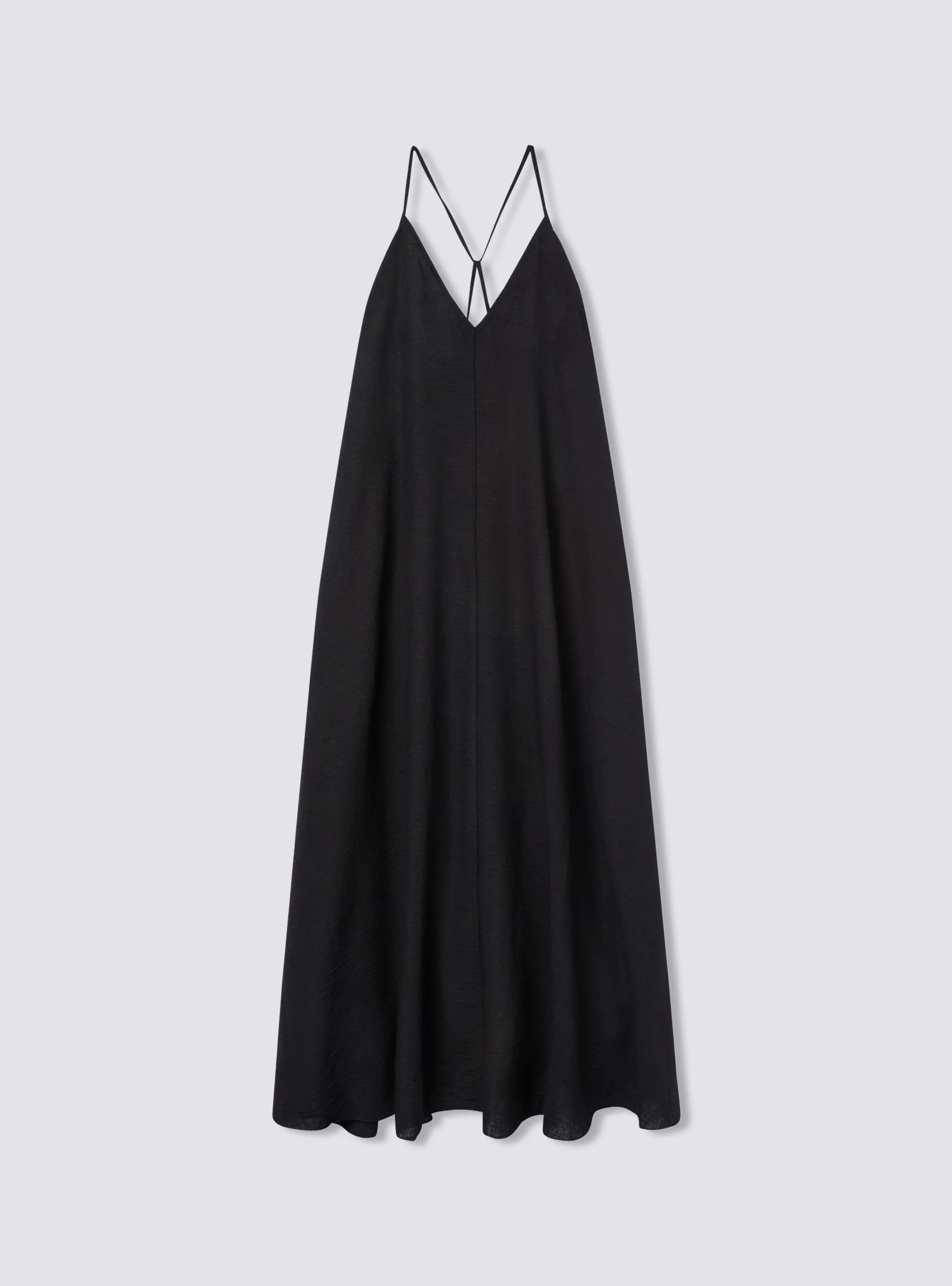 Vestito lungo scollo a v e spalline incrociate sul retro - Image 5
