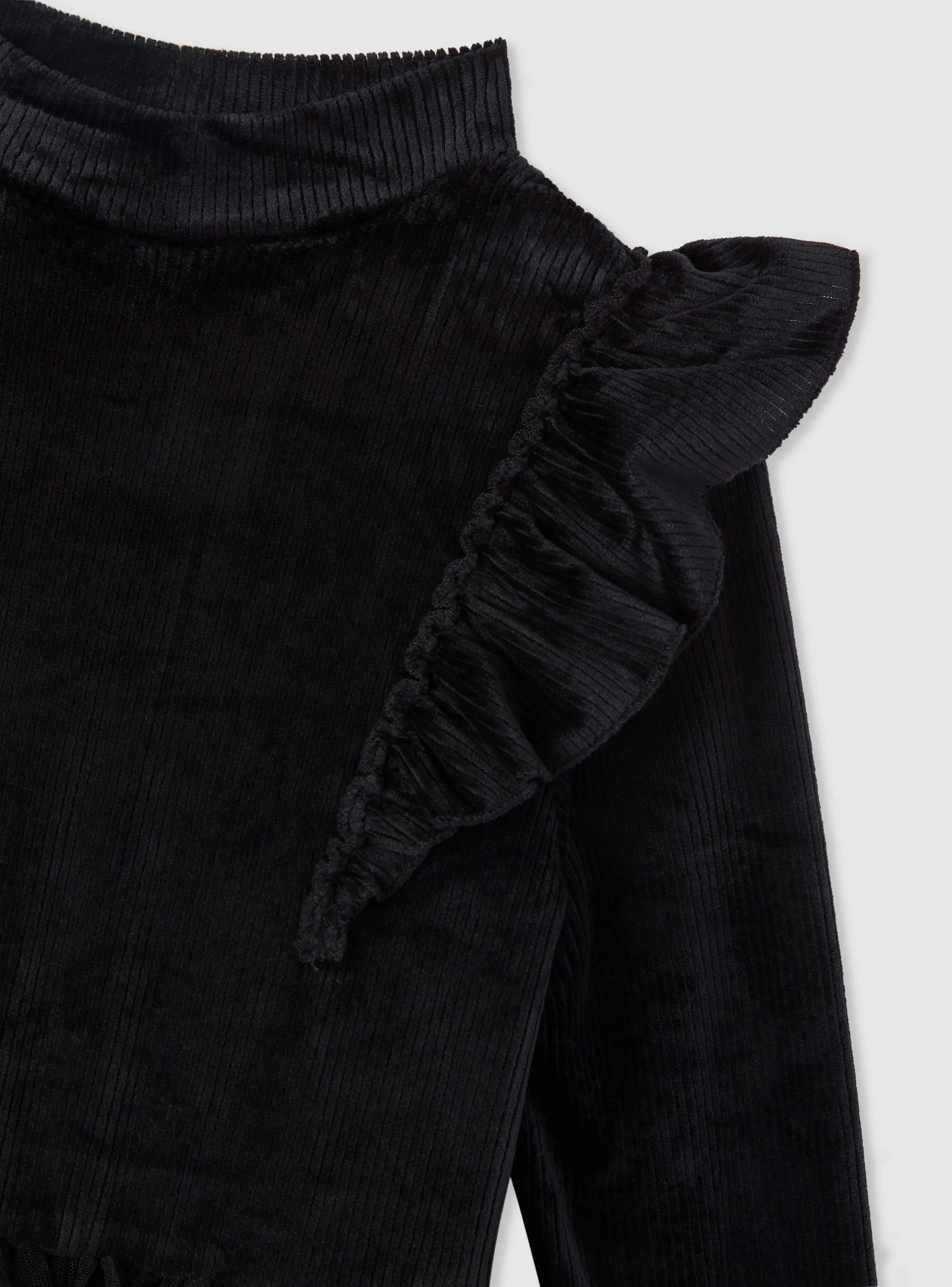 Vestito maniche lunghe con gonna a balze - Image 4