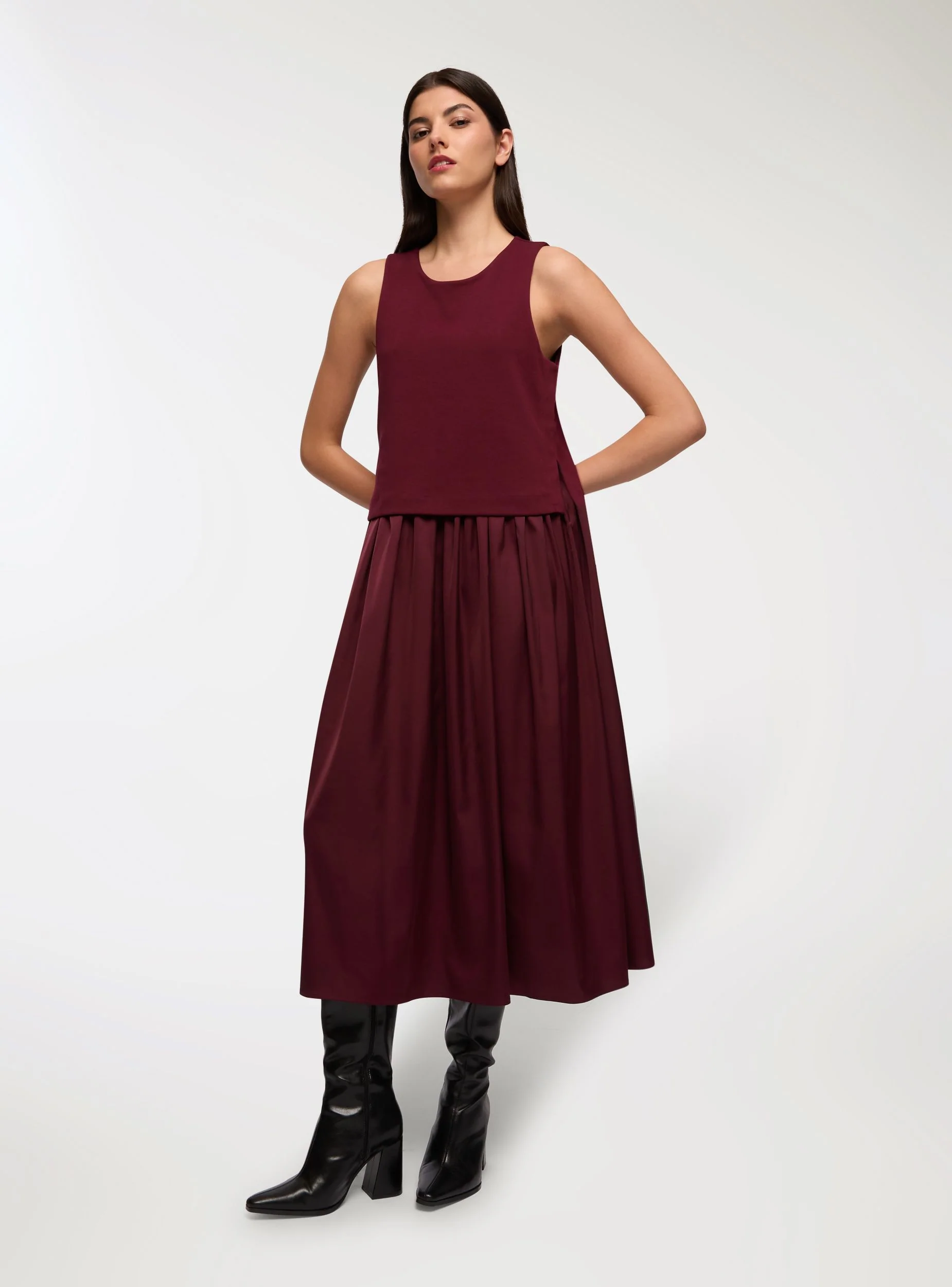 Vestito midi plissettato - Image 2