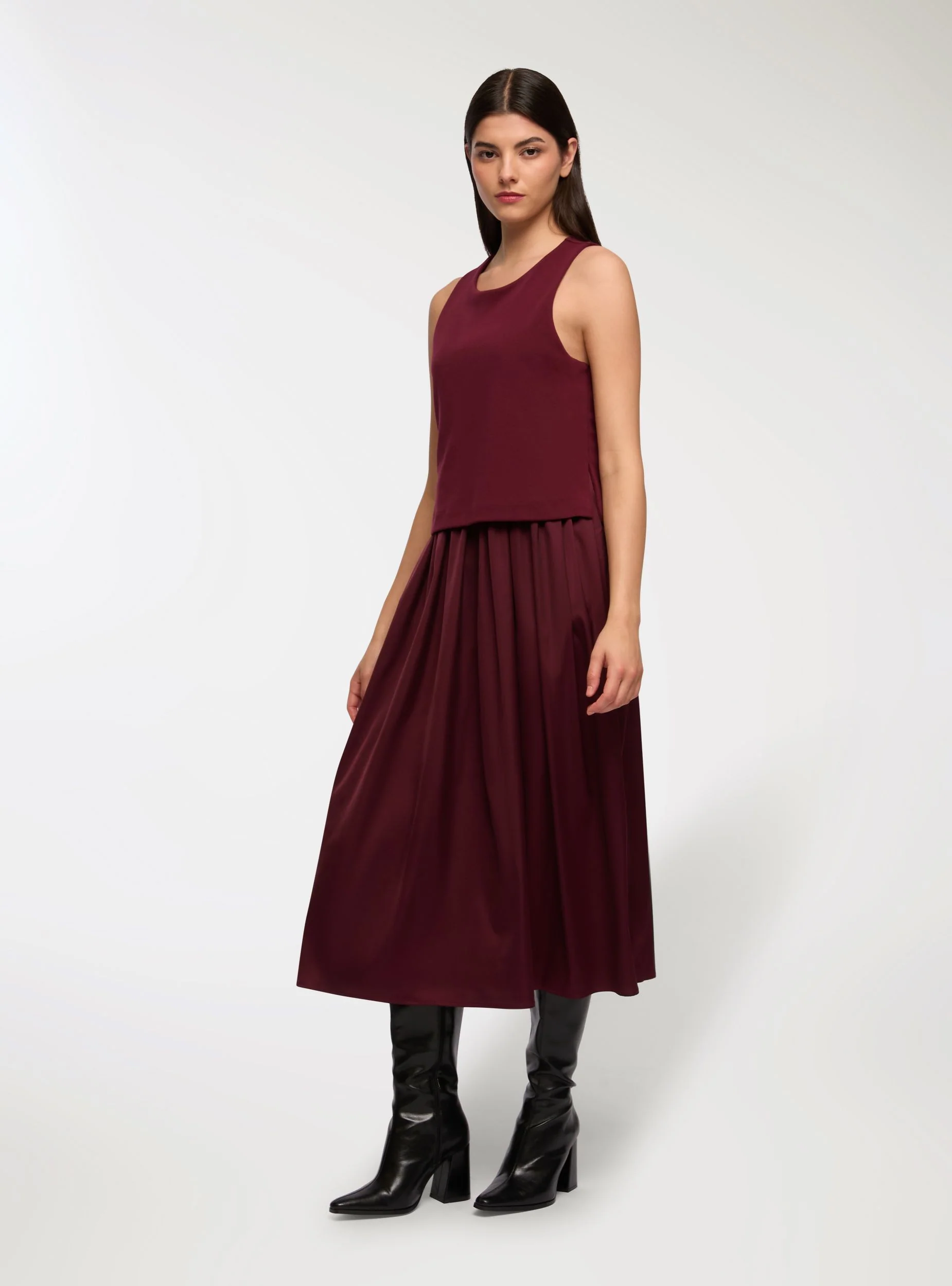 Vestito midi plissettato - Image 4