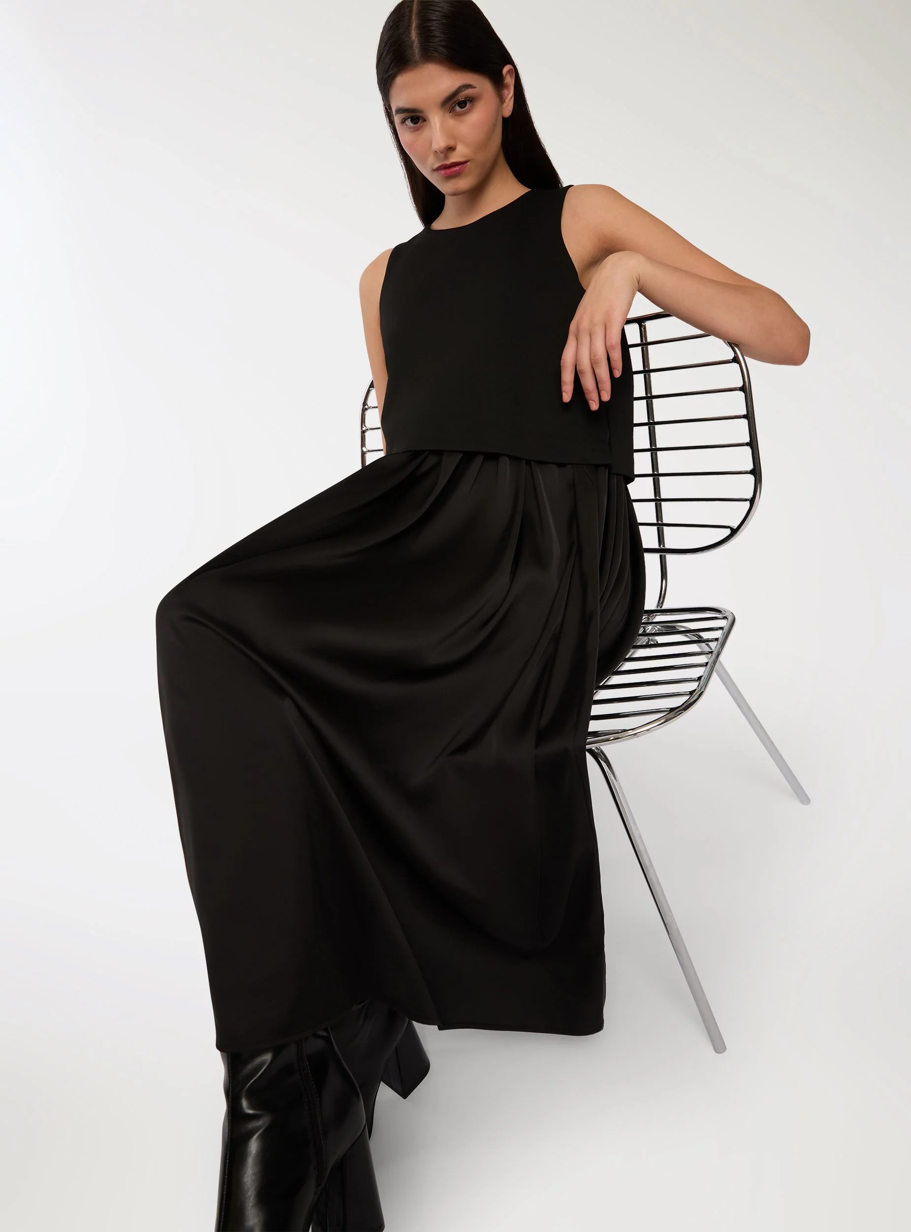 Vestito midi plissettato - Image 4
