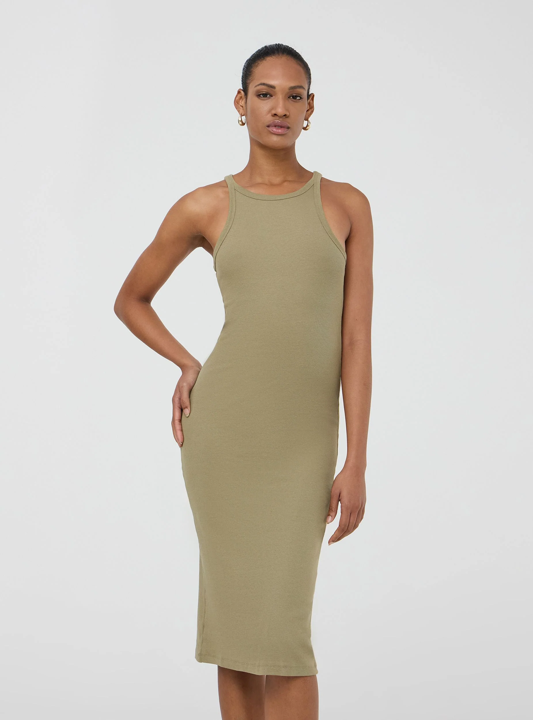 Vestito midi scollo americano - Image 9