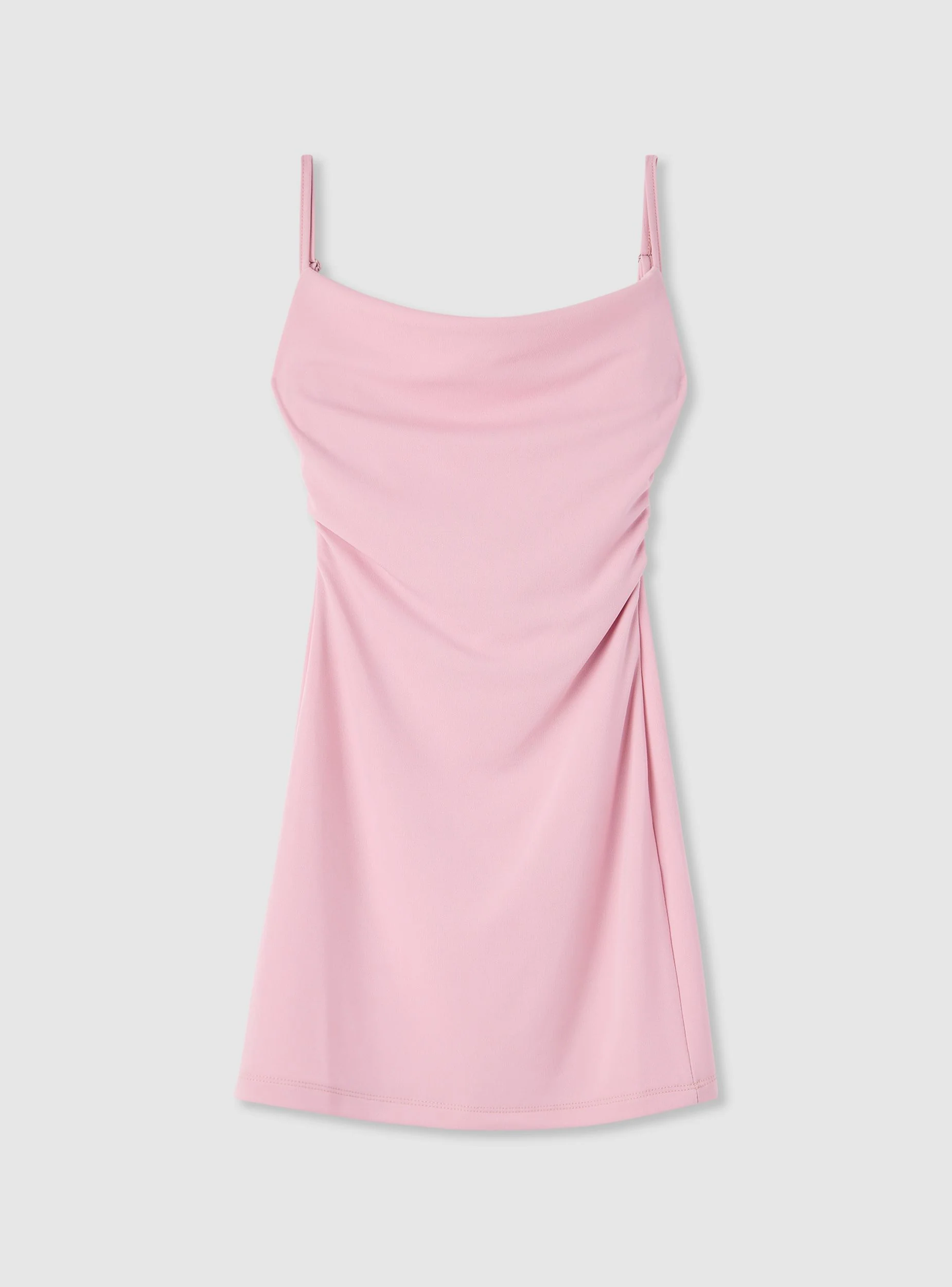 Vestito minidress svasato con spalline sottili - Image 7