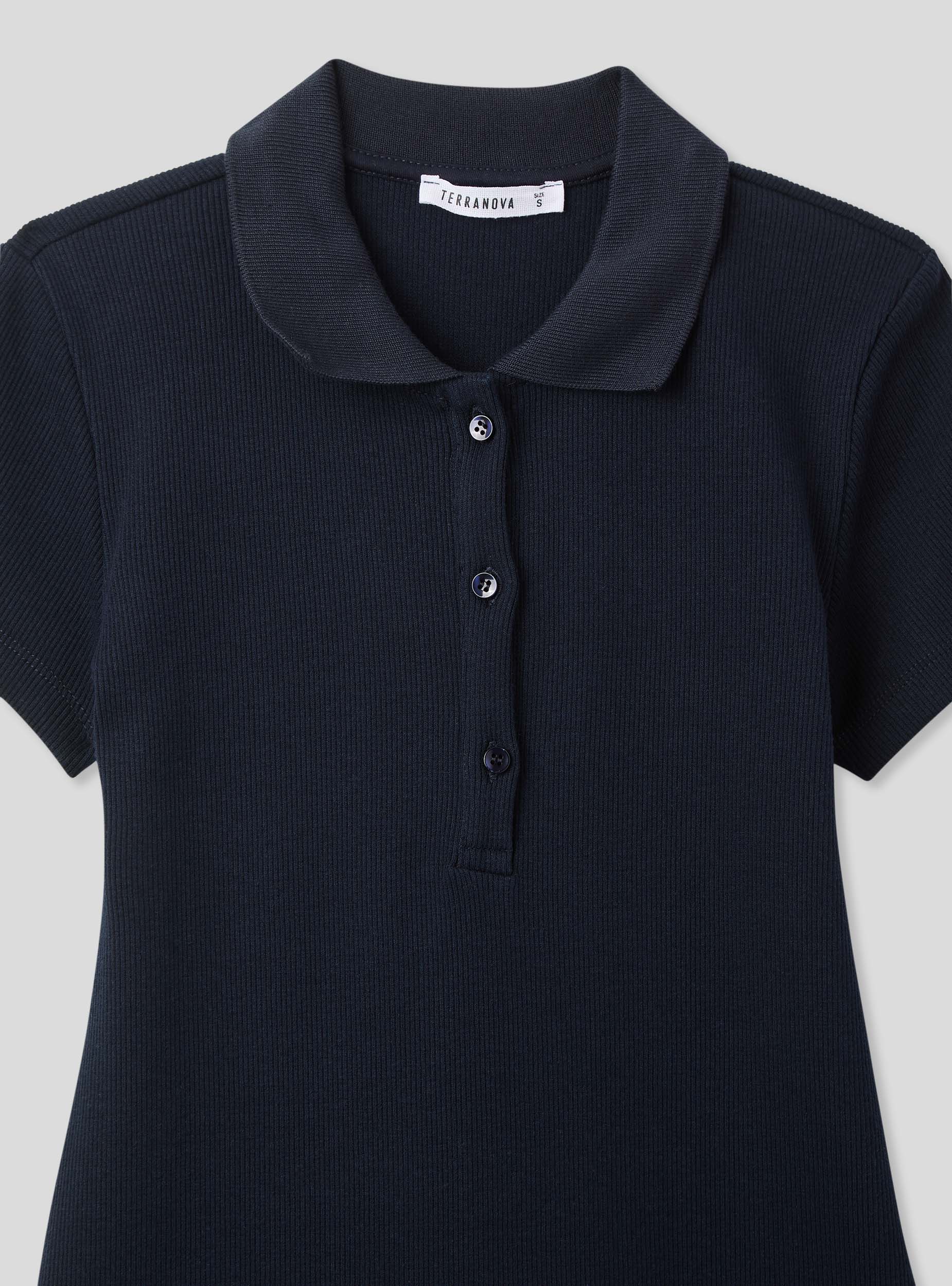 Vestito polo a costine - Image 7