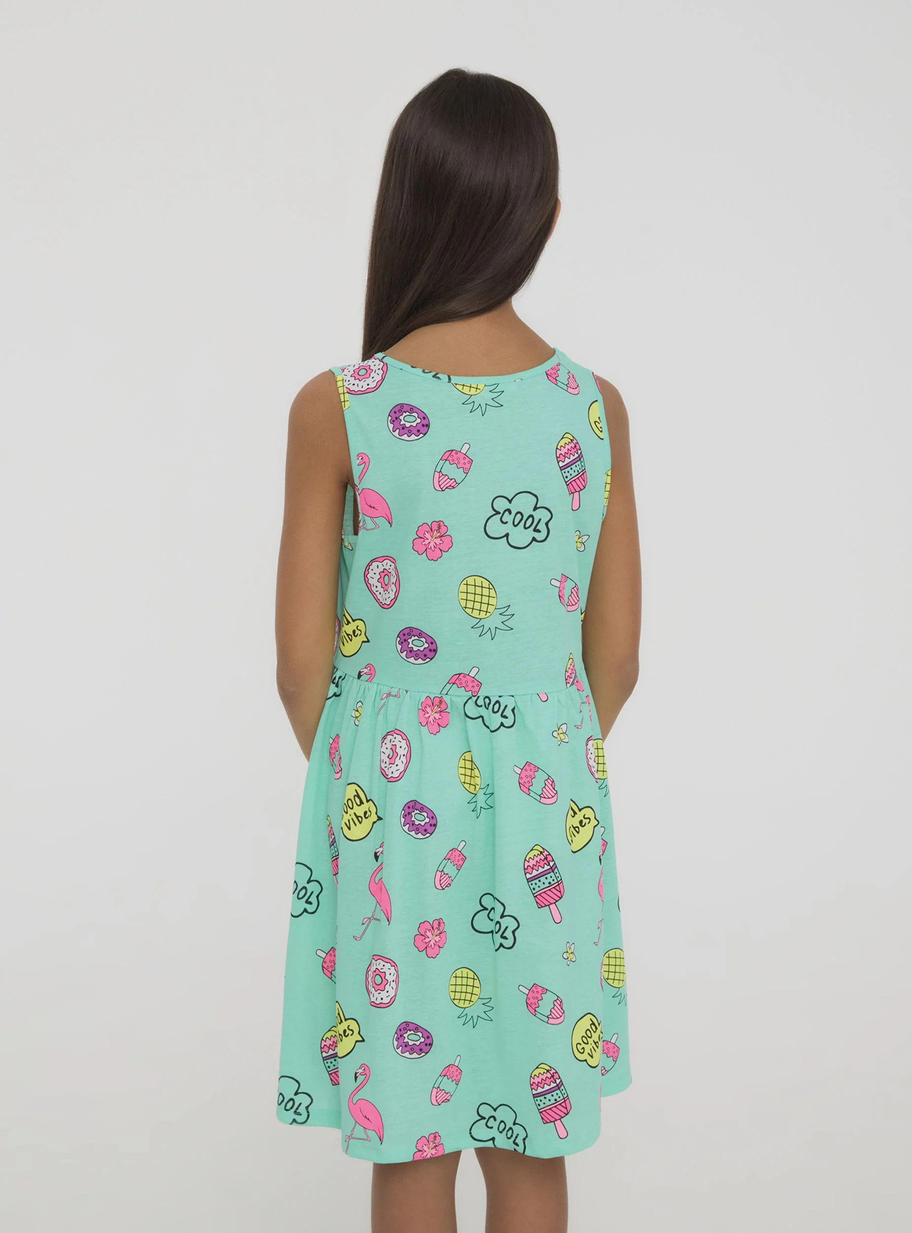 Vestito smanicato fantasia pop - Image 3