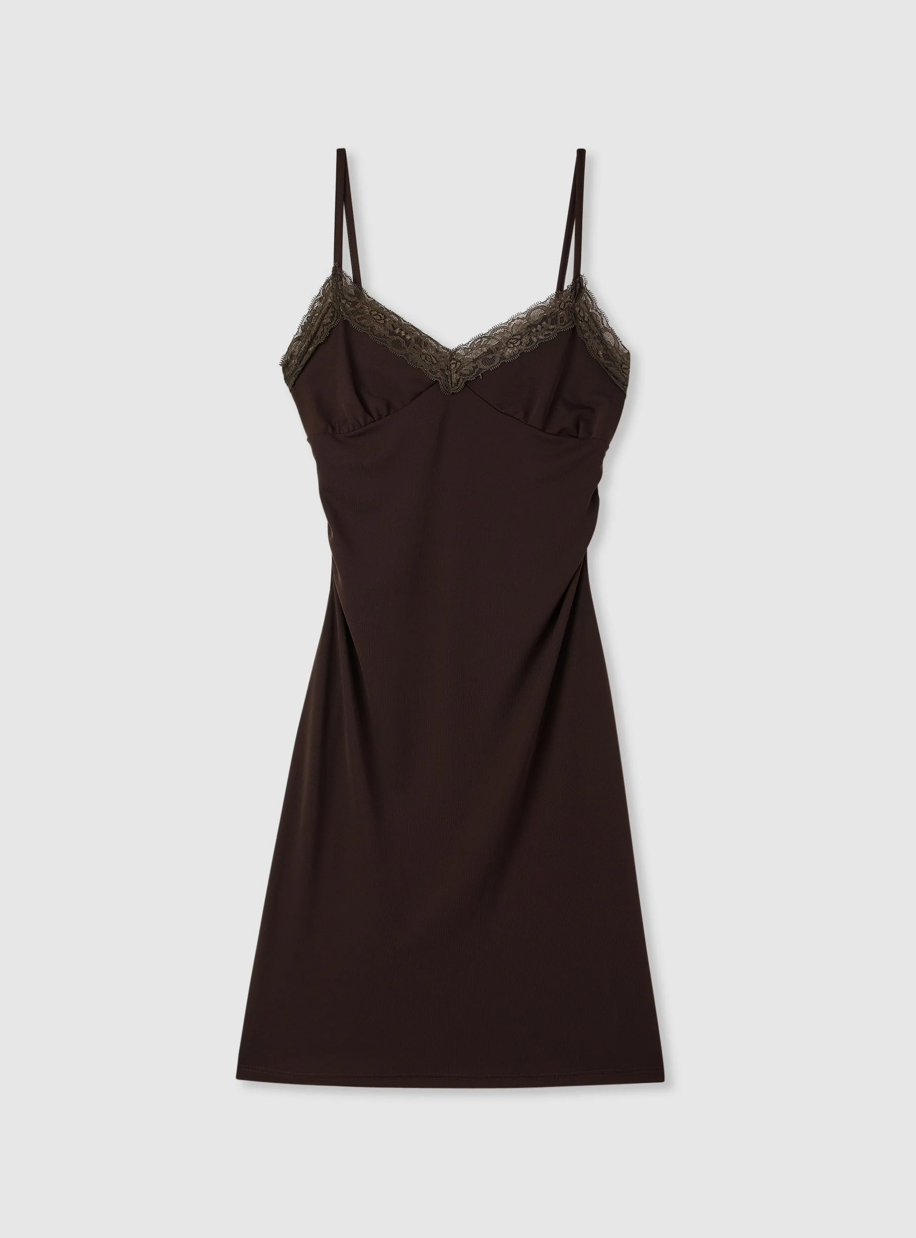 Vestito tubino corto con profili in pizzo - Image 5