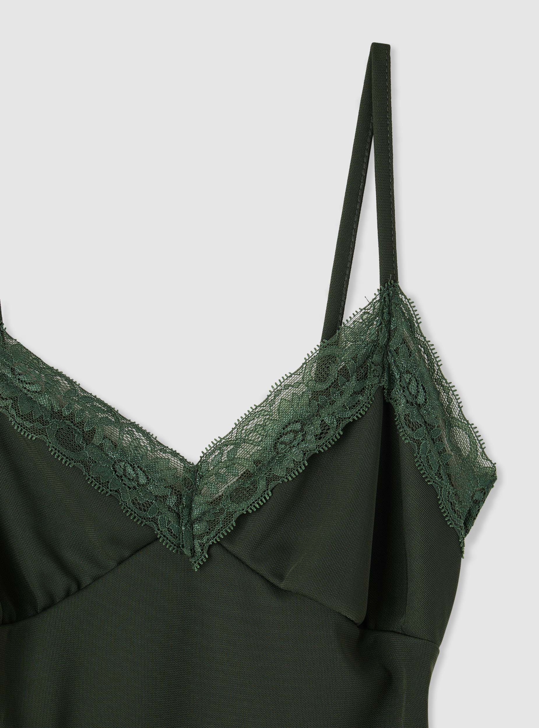 Vestito tubino corto con profili in pizzo - Image 6
