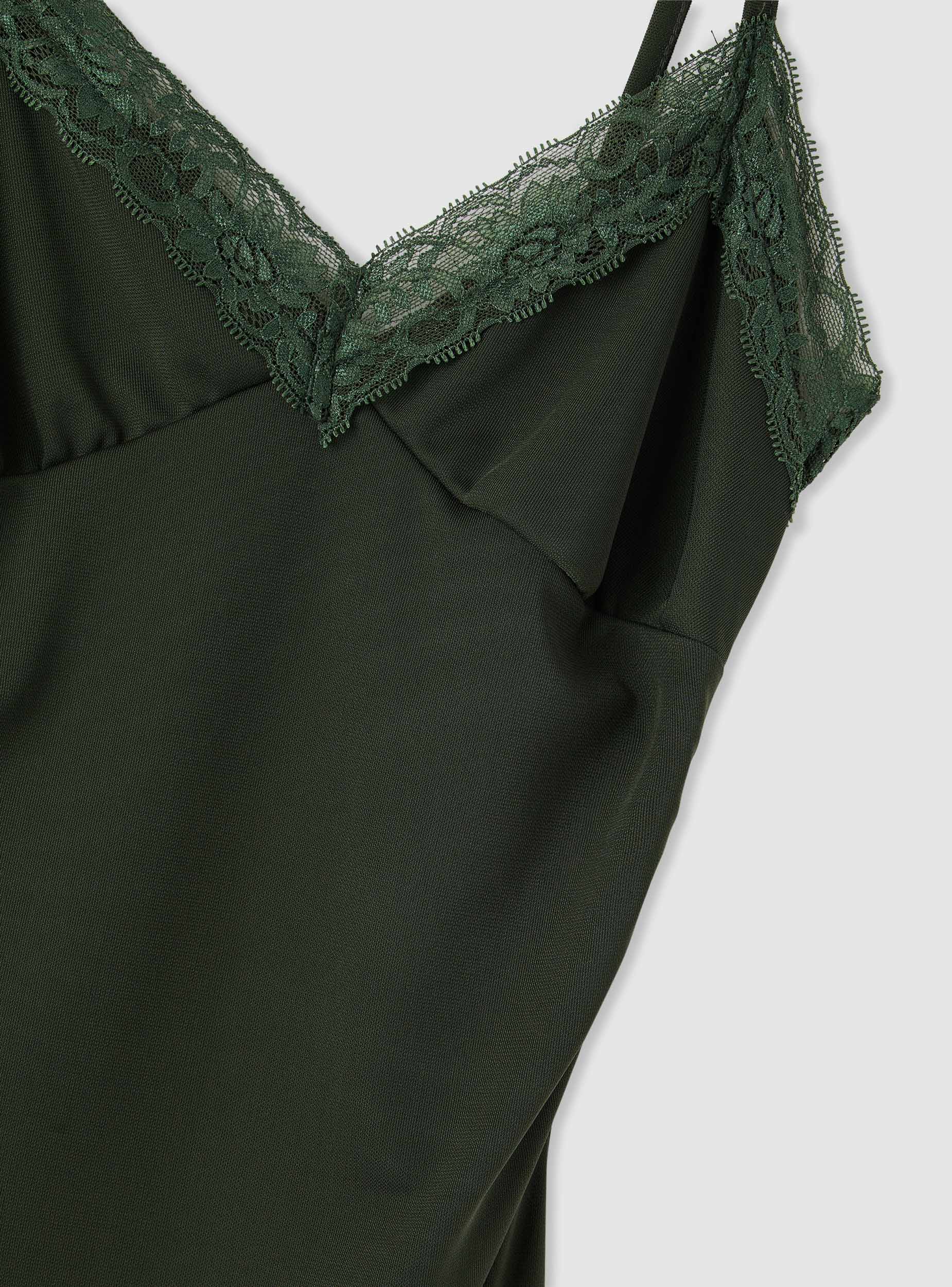 Vestito tubino corto con profili in pizzo - Image 7