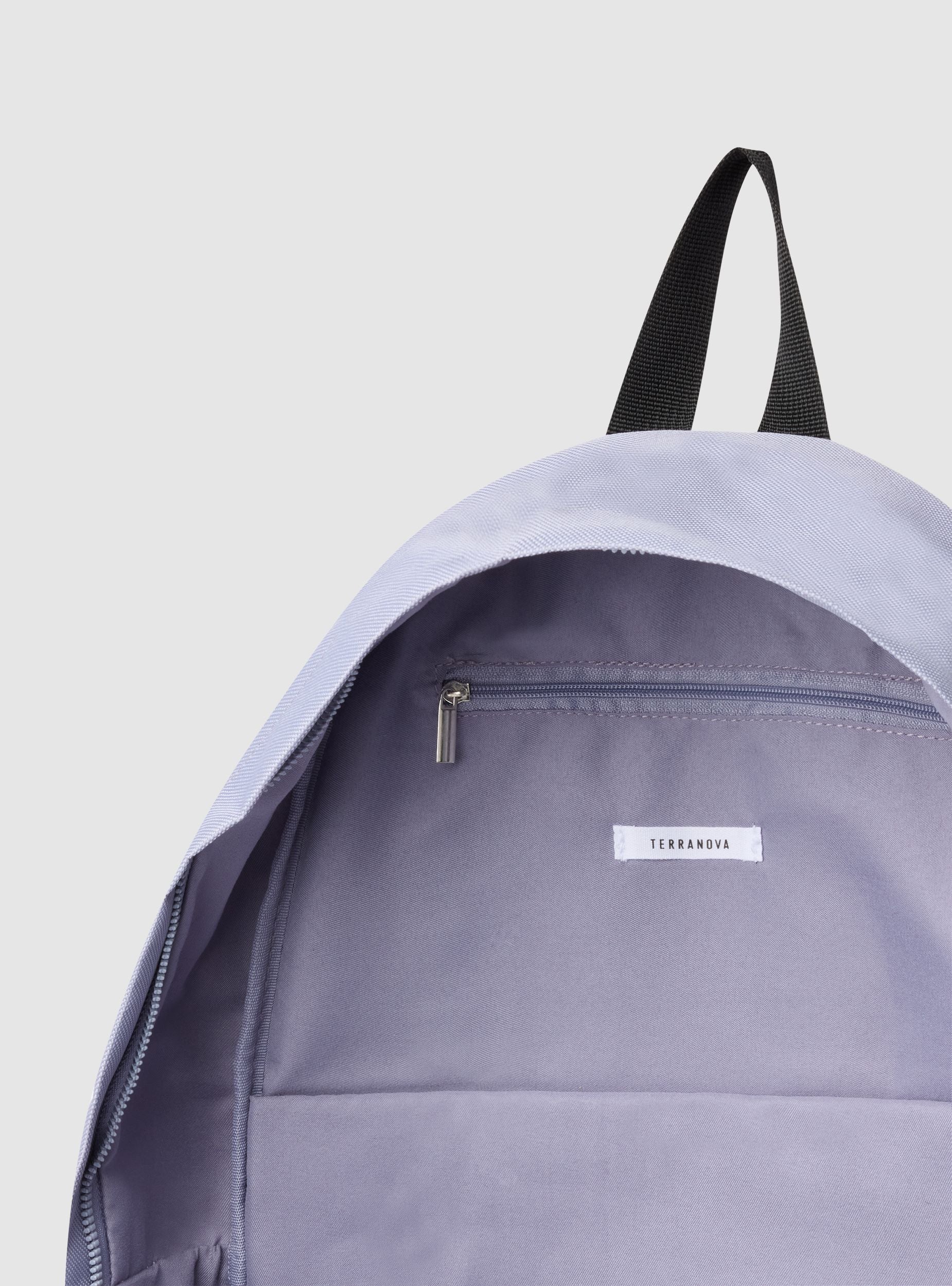 Zaino in nylon tasca frontale con logo - Image 4